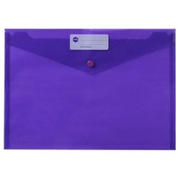 MARBIG DOCULOPE WALLET A4 WITH BUTTON CLOSURE PURPLE