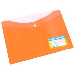 BANTEX DOCUMENT FOLDER A4 WITH BUTTON CLOSURE TROPICAL MANGO