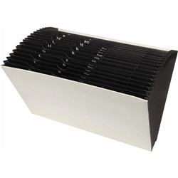 MARBIG MANILLA EXPANDING FILE FOOLSCAP HEAVEY DUTY NO FLAP A-Z & MONTHLY 21 POCKET WHITE