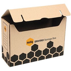 MARBIG ENVIRO STORAGE BOX 135W X 375D X 260MMH BROWN