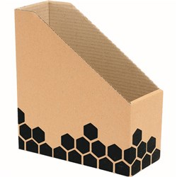MARBIG ENVIRO MAGAZINE BOX 104W X 254D X 280MMH BROWN