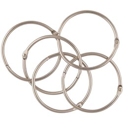 ESSELTE HINGED RINGS NO.6 25MM SILVER