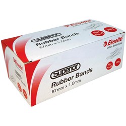 ESSELTE SUPERIOR RUBBER BANDS SIZE 32 BOX 100GM