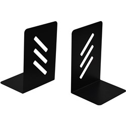 ITALPLAST METAL BOOKEND BLACK W135XD110XH195MM