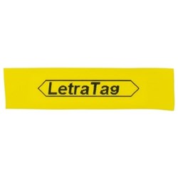 DYMO LETRATAG LABELLING TAPE 12MM X 4M BLACK ON YELLOW