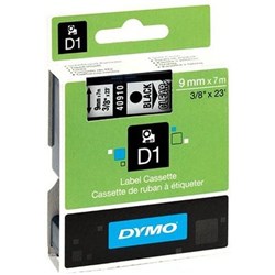 DYMO D1 LABEL CASSETTE TAPE 9MMX7M BLACK ON YELLOW