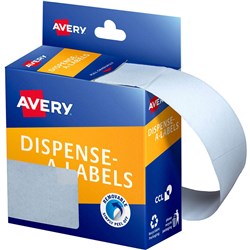 AVERY REMOVABLE DISPENSER LABELS 89X43MM RECTANGLE WHITE PACK OF 100