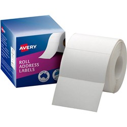 AVERY PERMANENT ADDRESS LABELS 78X48MM WRITE ON WHITE BOX OF 500