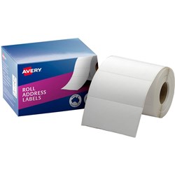 AVERY PERMANENT ADDRESS LABELS 102X49MM WRITE ON WHITE BOX OF 500