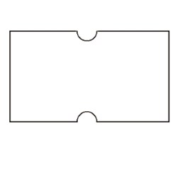 PRICING GUN LABELS WHITE REMOVABLE 21X12MM PACK OF 10