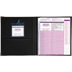 ZIONS CVSFR-K VISITORS PASS KIT 250 BINDER + PASSES + 25 PLASTIC WALLETS WITH CLIPS