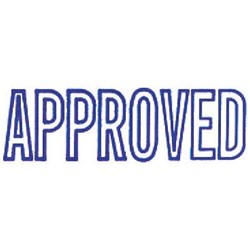 XSTAMPER STAMP CX-BN 1008 APPROVED BLUE