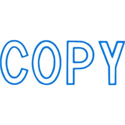 XSTAMPER STAMP CX-BN 1006 COPY BLUE