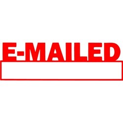 XSTAMPER STAMP CX-BN 1650 EMAILED/DATE RED