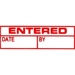 XSTAMPER STAMP CX-BN 1534 ENTERED/DATE/BY RED
