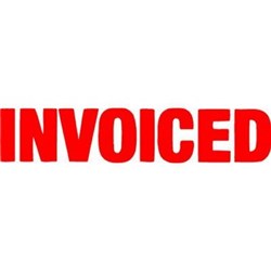 XSTAMPER STAMP CX-BN 1532 INVOICED RED