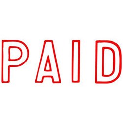 XSTAMPER STAMP CX-BN 1005 PAID RED