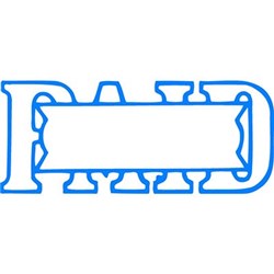 XSTAMPER STAMP CX-BN 1201 PAID/DATE BLUE