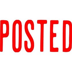 XSTAMPER STAMP CX-BN 1047 POSTED RED
