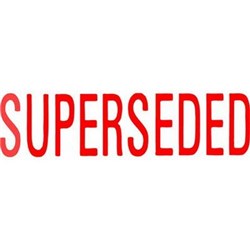 XSTAMPER STAMP CX-BN 1366 SUPERSEDED RED