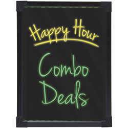 QUARTET LED BATTERY OPERATED DISPLAY BOARD 440 X 330MM BLACK