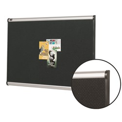 QUARTET PRESTIGE FOAM BULLETIN BOARD 900 X 600MM ALUMINIUM FRAME BLACK/SILVER