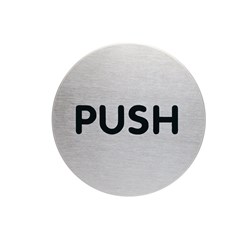 DURABLE SIGN PUSH 65MM SILVER