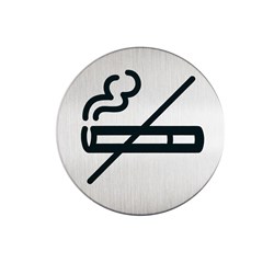 DURABLE PICTOGRAM SIGN NO SMOKING 83MM SILVER