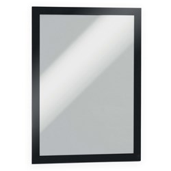 DURABLE DURAFRAME SIGN HOLDER A4 ADHESIVE BACK BLACK PACK OF 2