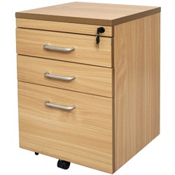 RAPIDLINE RAPID SPAN MOBILE PEDESTAL 2 DRAWER 1 FILE 465W X 447D X 690MMH BEECH