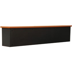 LOGAN RECEPTION DESK HOB 1800W X 300D X 450MMH BEECH AND IRONSTONE