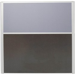 RAPIDLINE RAPID SCREEN 1800W X 30D X 1250MMH GREY FABRIC / IRONSTONE BASE