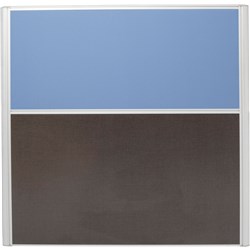 RAPIDLINE RAPID SCREEN 1800W X 30D X 1250MMH BLUE FABRIC / IRONSTONE BASE
