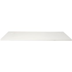 RAPIDLINE RECTANGLE DESK TOP ONLY 1800W X 700D X 25MMH WITH 2 CABLE PORTS WHITE