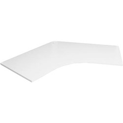 RAPIDLINE 120 DEGREE DESK TOP ONLY 1200/1200W X 700D X 25MMH WITH CABLE PORT WHITE