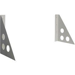 RAPIDLINE RAPID SCREEN ACCESSORY SHELF BRACKETS SET OF 2 SILVER GREY