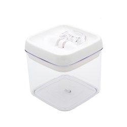 CONNOISSEUR FLIP-TITE CANISTER SQUARE 1 LITRE CLEAR