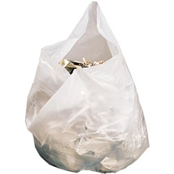 REGAL DEGRADABLE BIN LINERS 28 LITRES WHITE ROLL OF 50