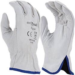 MAXISAFE RIGGER GLOVES NATURAL FULL-GRAIN LEATHER 2XL GREY