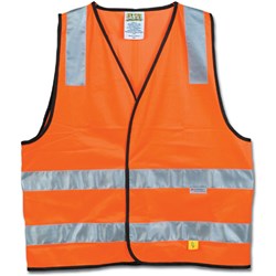 MAXISAFE HI-VIS DAY NIGHT SAFETY VEST 2XL ORANGE