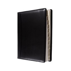 DEBDEN ELITE DIARY EXECUTIVE 246 X 164MM DAY TO PAGE BLACK