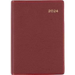 COLLINS BELMONT POCKET DIARY A7 WEEK TO VIEW BURGUNDY