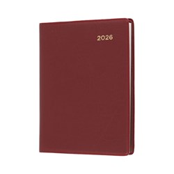 COLLINS BELMONT POCKET DIARY A7 WEEK TO VIEW WITH PENCIL BURGUNDY