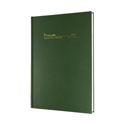 COLLINS FINANCIAL YEAR DIARY A5 2 DAYS TO PAGE GREEN