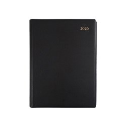 DEBDEN ASSOCIATE DIARY A4 DAY TO PAGE BLACK