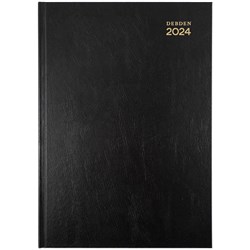 DEBDEN KYOTO DIARY A5 DAY TO PAGE BLACK