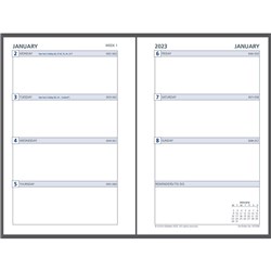 DEBDEN DAYPLANNER REFILL POCKET 80 X 120MM DATED WEEK TO VIEW