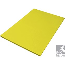 ELK TISSUE PAPER 500 X 750MM 17GSM LIGHT YELLOW 500 SHEETS REAM