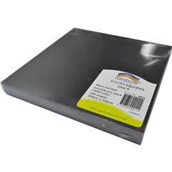 RAINBOW KINDER SQUARES MATTE 254MM 80GSM BLACK PACK OF 250