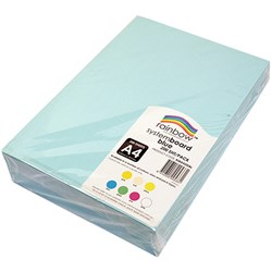 RAINBOW SYSTEM BOARD A4 200GSM BLUE 200 SHEETS